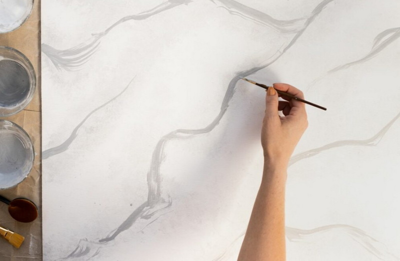 How To Paint over Marble Slab?
