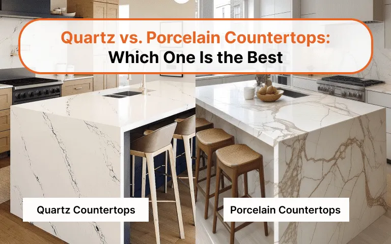 quartz vs porcelain countertops