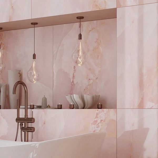 emporio onyx pink bathroom
