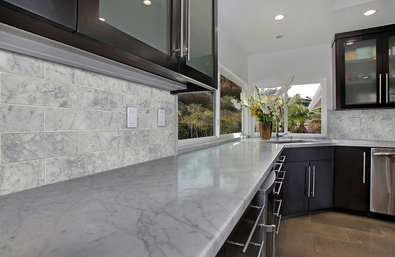 carrara white marble slab
