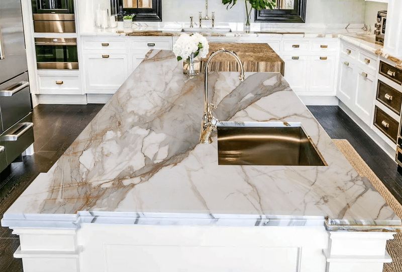 Can Calacatta Marble Porcelain Slab Be Used for Kitchen Countertops?