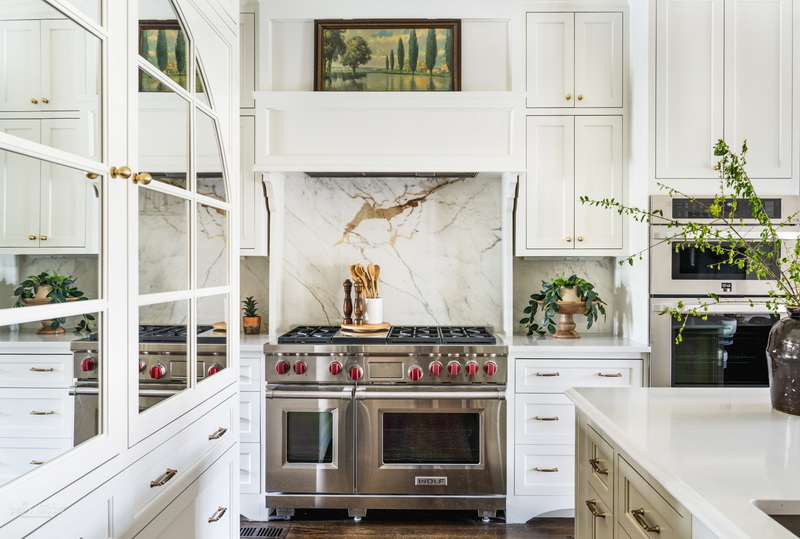porcelain slab backsplash