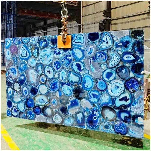 Blue Agate Stone Slabs