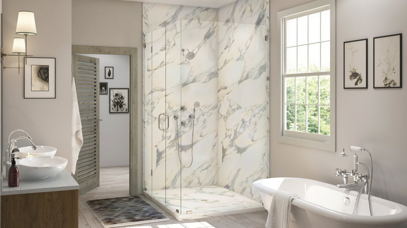 Porcelain Slab Bathroom Walls