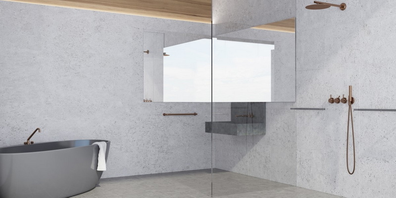 porcelain slab shower walls solid surface shower walls