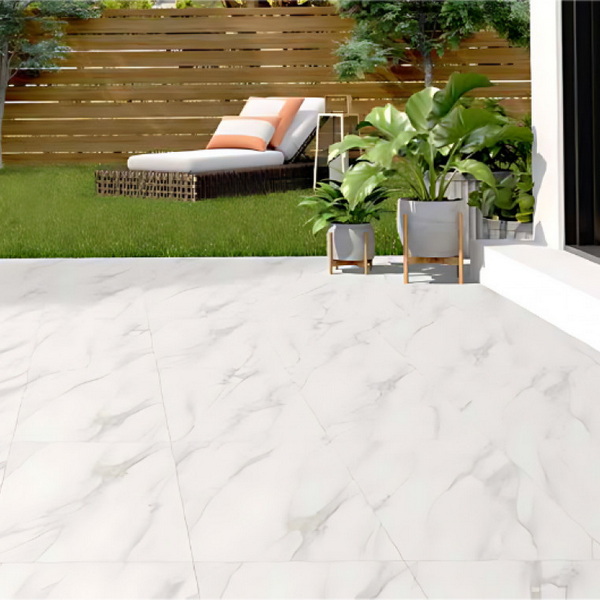 Carrara Marble White Outdoor Slab Tiles
