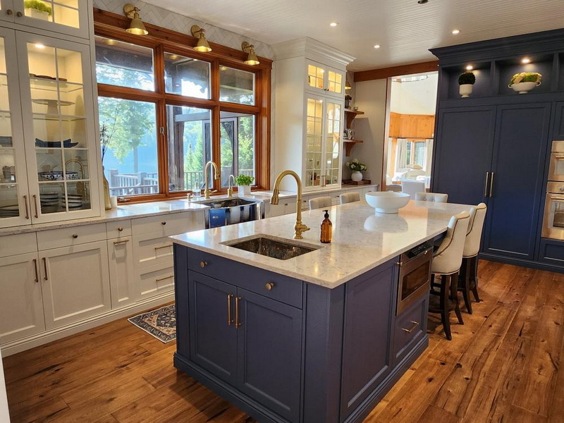 dark blue marble countertop