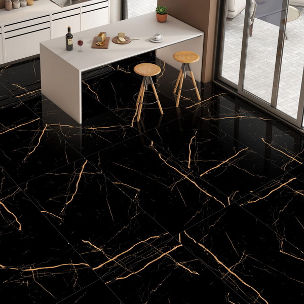 BLACK GOLD-POLISHED Porcelain Slab 