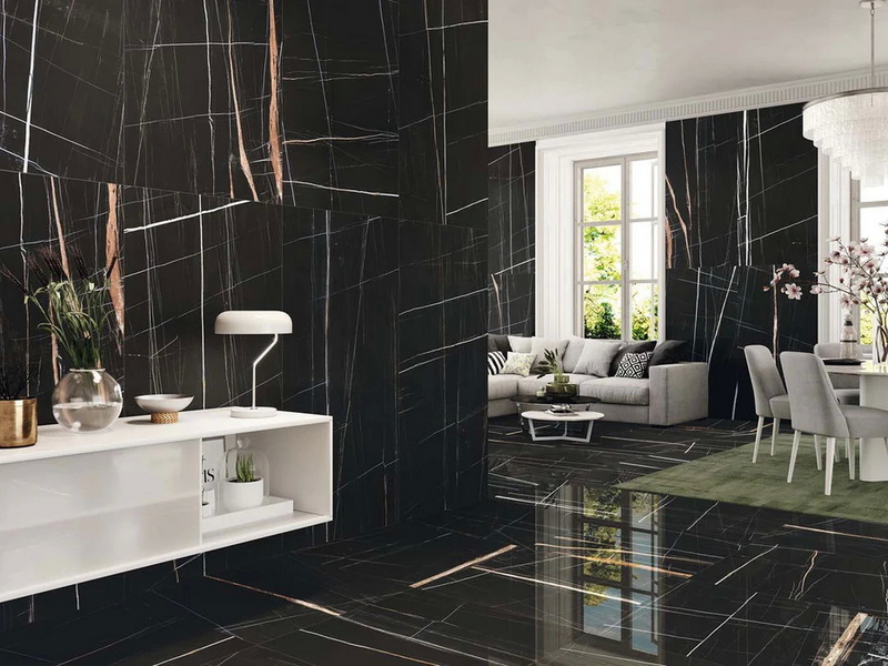How To Care for Titanium Black Polished Porcelain Slabs To Keep Them Shiny?