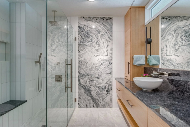 Porcelain Slab Shower Wall