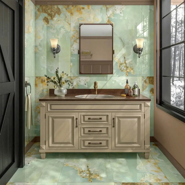 Green Onyx Porcelain Slab