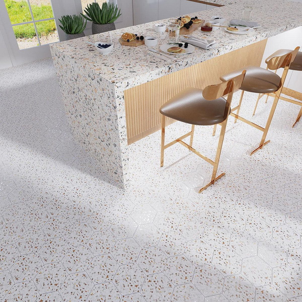 Porcellana di effetto terrazzo