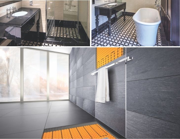 Do Porcelain Slab Tiles Work Well with Underfloor Heating in Bathrooms?