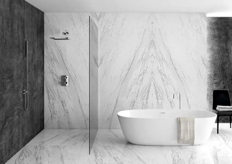 How To Install A Porcelain Veneer Slab in Your Shower?