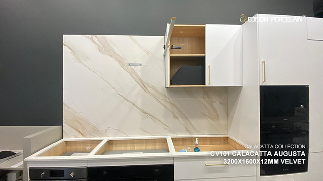 CV101 Calacatta Augusta 3200X1600X12MM VELVET