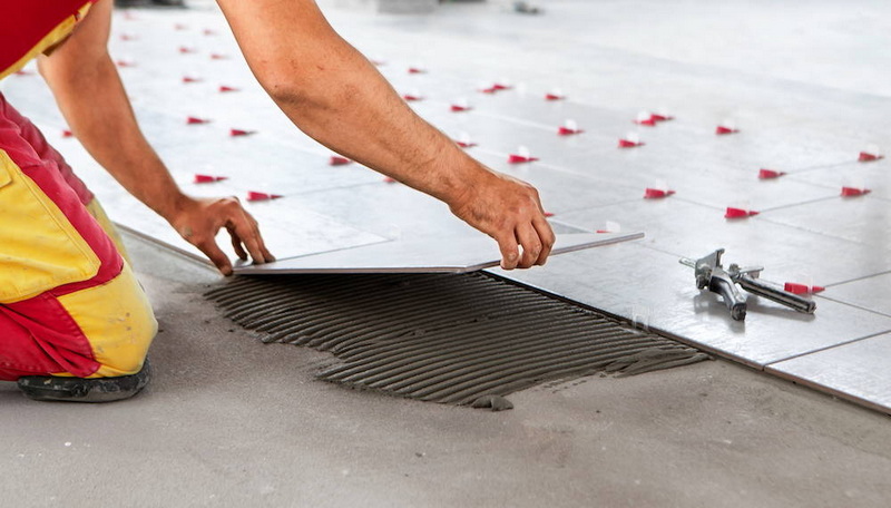How To Install Porcelain Tile over Concrete Slab?
