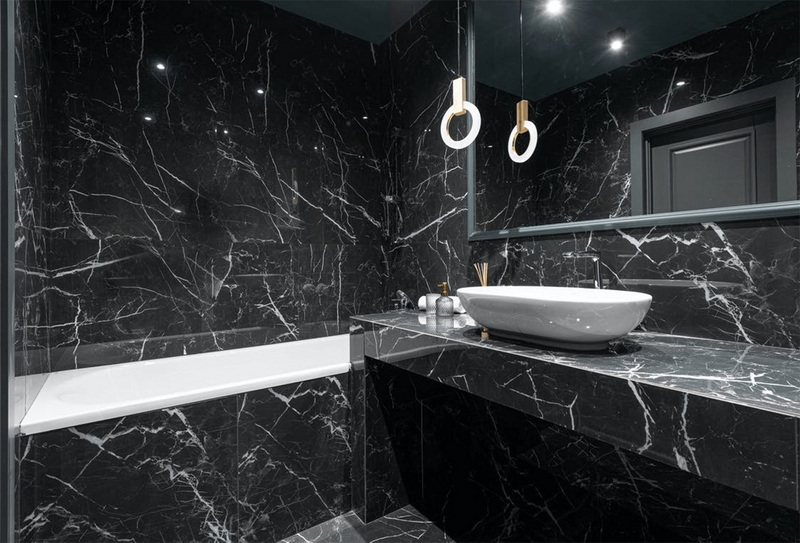 Nero Marquina Marble Counter