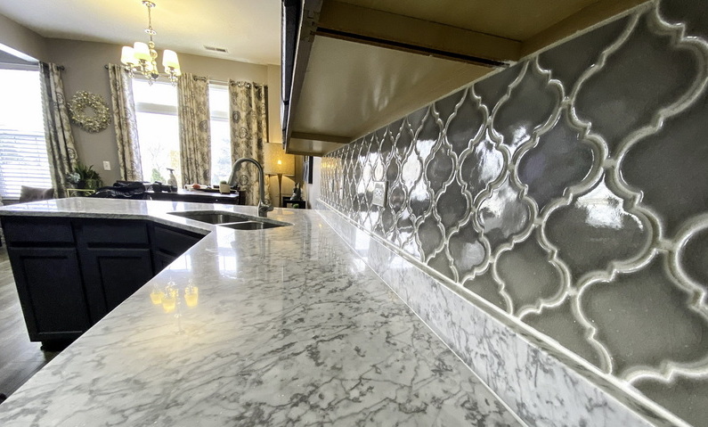 White Marble Countertop Restoration