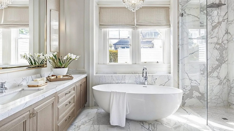 Porcelain Slab Tub Design