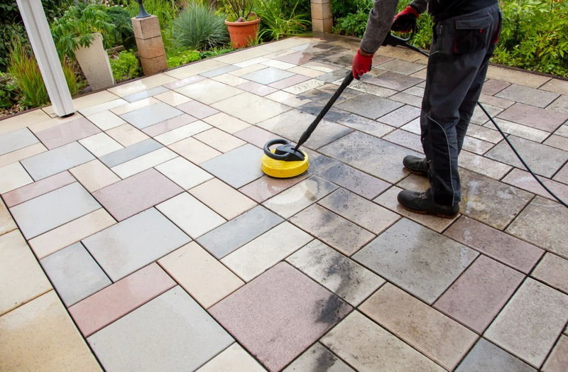 Porcelain Slab Pressure Wash
