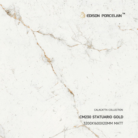Statuario Gold Porcelain