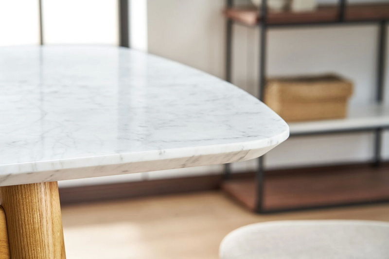 marble dining table natural