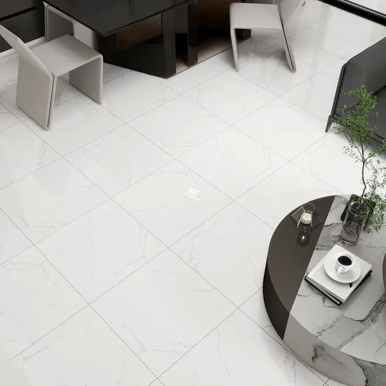 White Carrara Marble Porcelain Tile