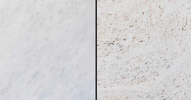 travertine marble differences