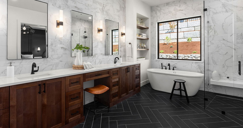Quartz vs Porcelain shower walls 