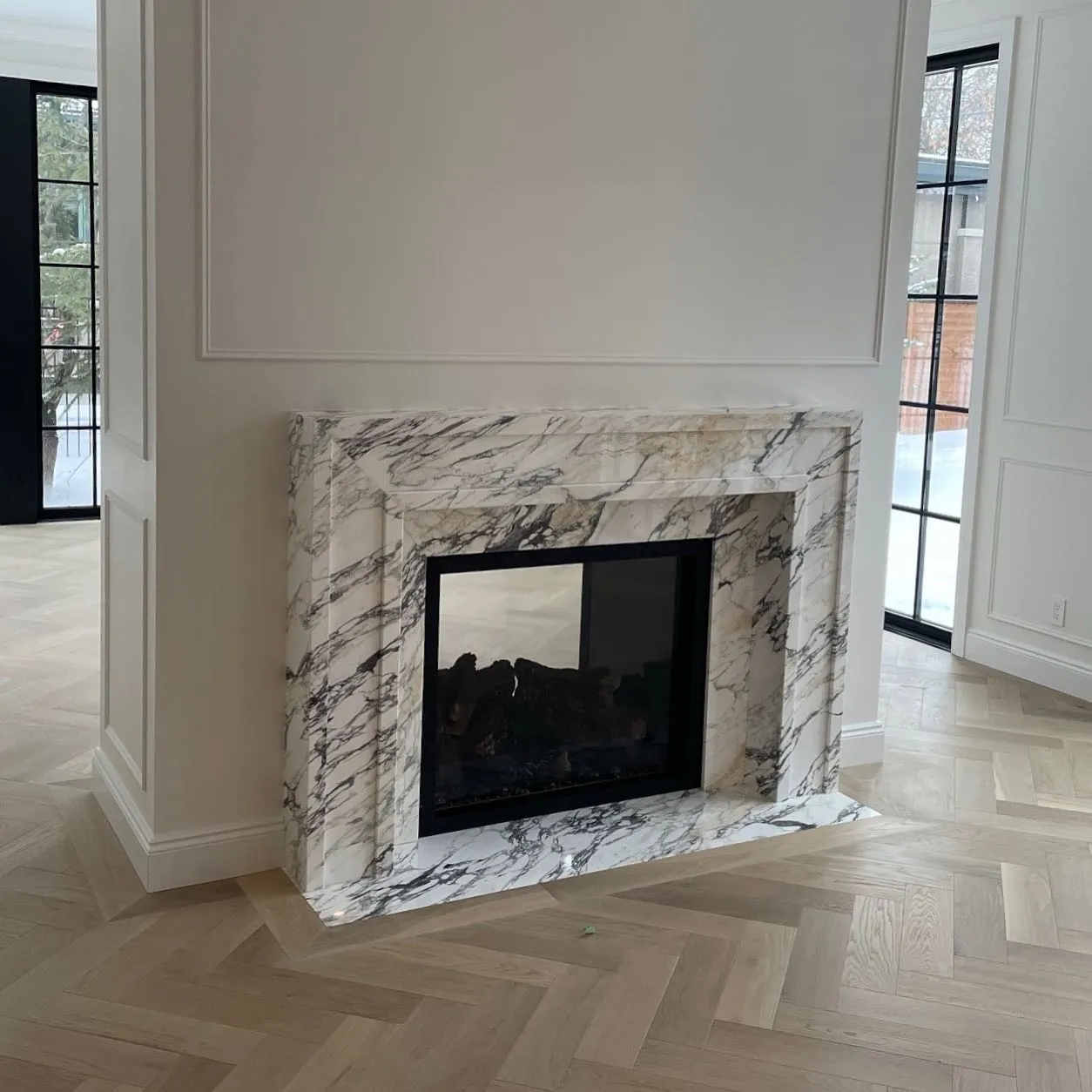 Calacatta Monett Fireplace