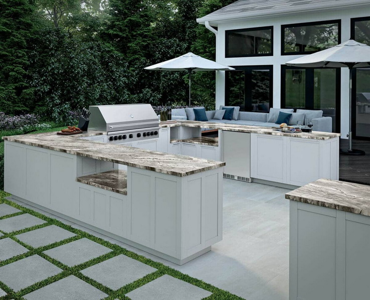 Can Calacatta Porcelain Slabs Be Used for Outdoor Kitchens?