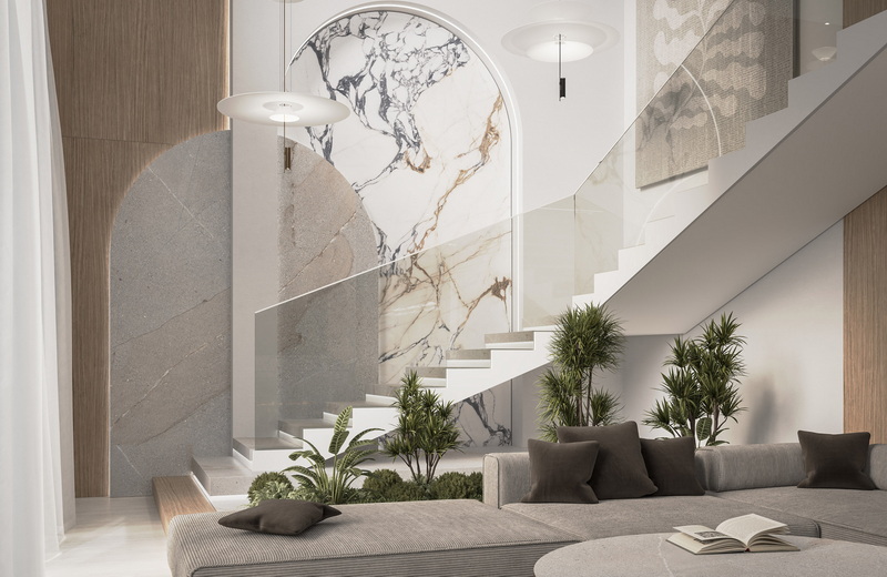 Polished Porcelain Marble Slab