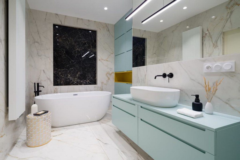 porcelain slabs tile shower