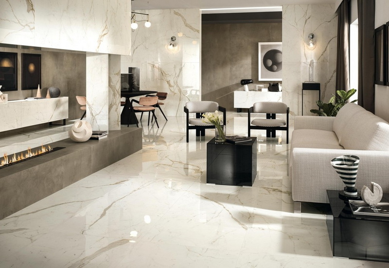 Which Rooms Benefit Most From Porcelain Marble Glossy Slabs
