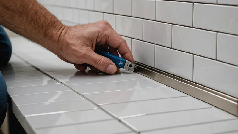 tile trim installation