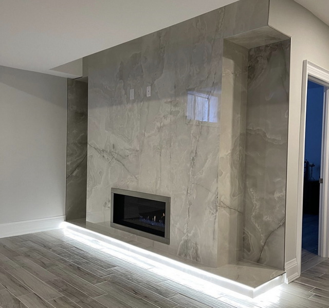 Screen Shot Porcelain Slab Fireplace