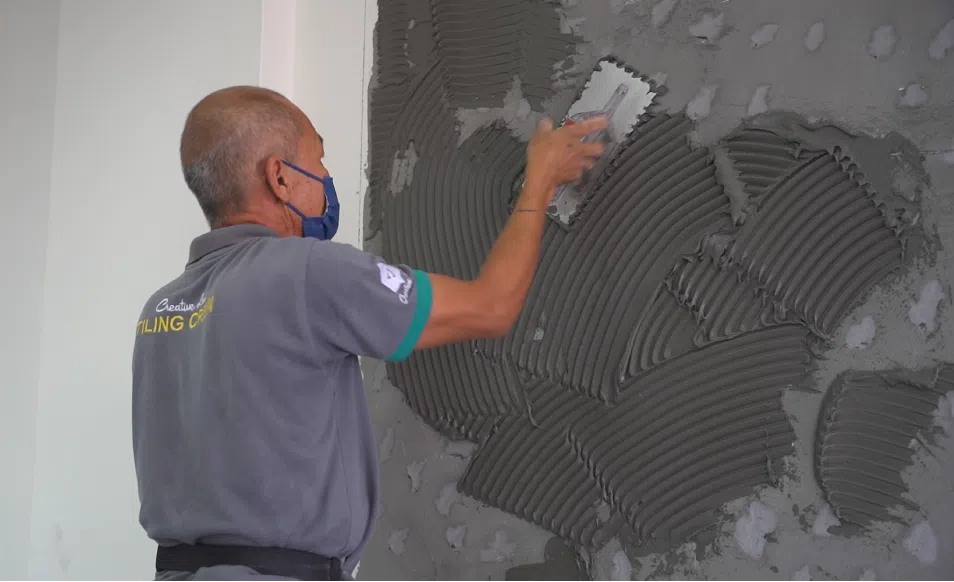 Slab Tile Installation