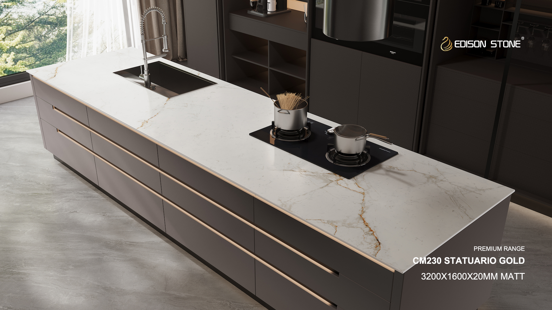 CM230 Statuario Gold---Case CM230 Statuario Gold --- Caso