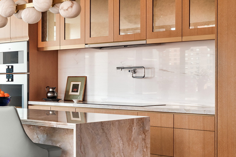 Marble Slab Kitche -Backsplash