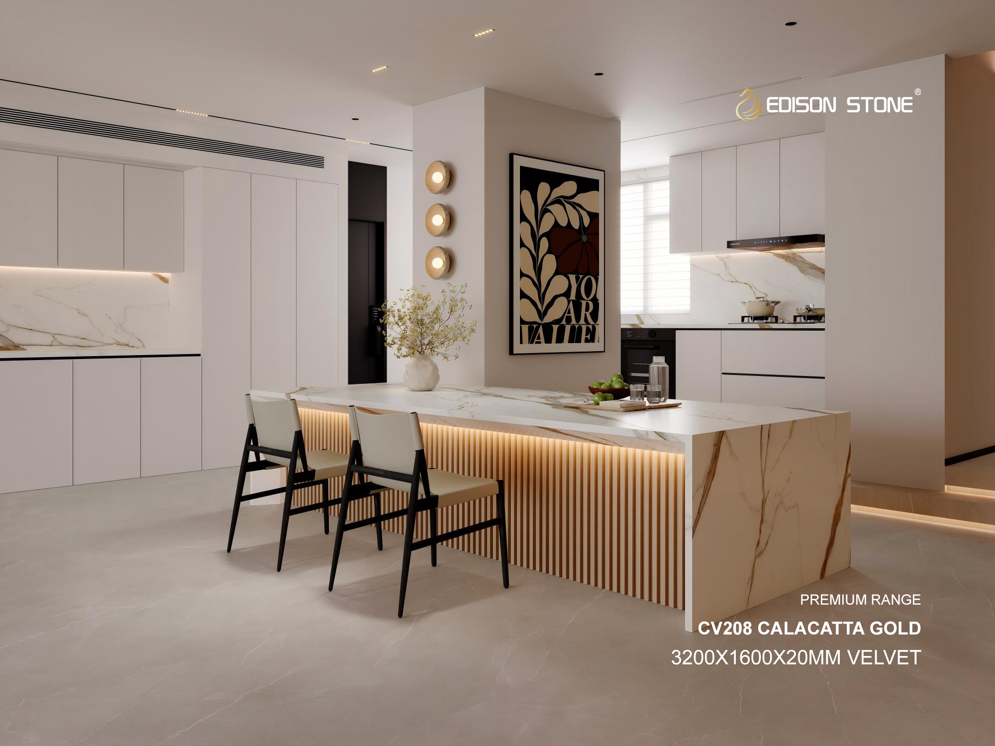 CV208 CALACATTA GOLD VELVET